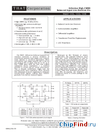 Datasheet THAT1206 manufacturer THAT